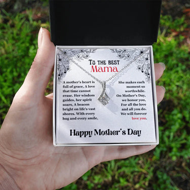 To The Best Mama - Alluring Beauty Necklace - Gift Set - SLPMAE0002 - Sunshine Letters Co